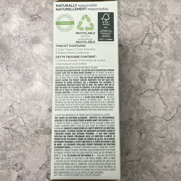 NIB Clairol Natural Instincts 4W dark brown semipermanent hair color. - Picture 6 of 6